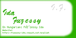ida fuzessy business card